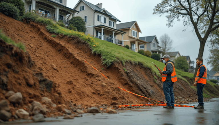 Residential Hillside Collapse