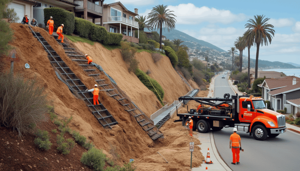 Slope Stabilization Work