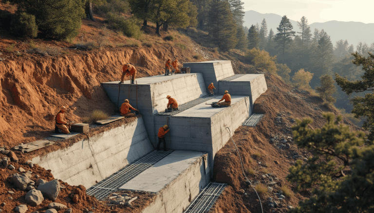 Retaining Wall Installation