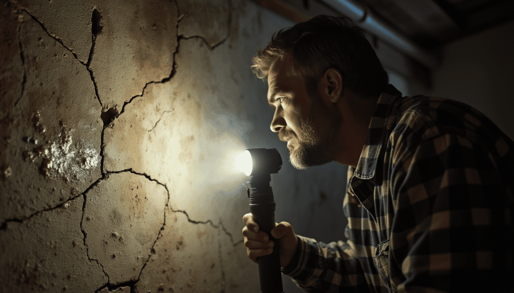 Inspecting Interior Wall Cracks for Foundation Damage