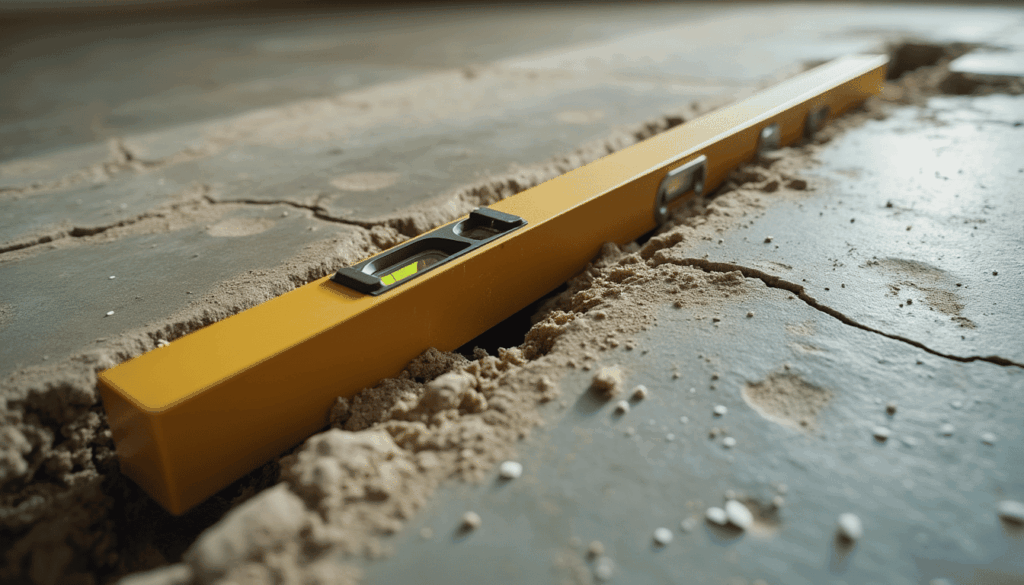 Severe Foundation Shift Detected with Level Tool