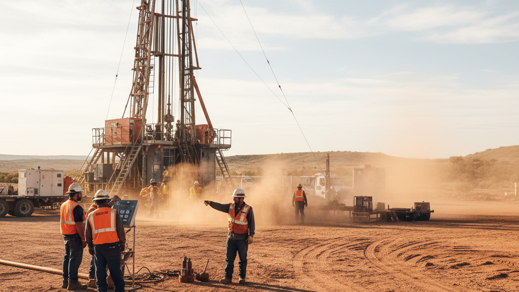Water Well Drilling in Progress