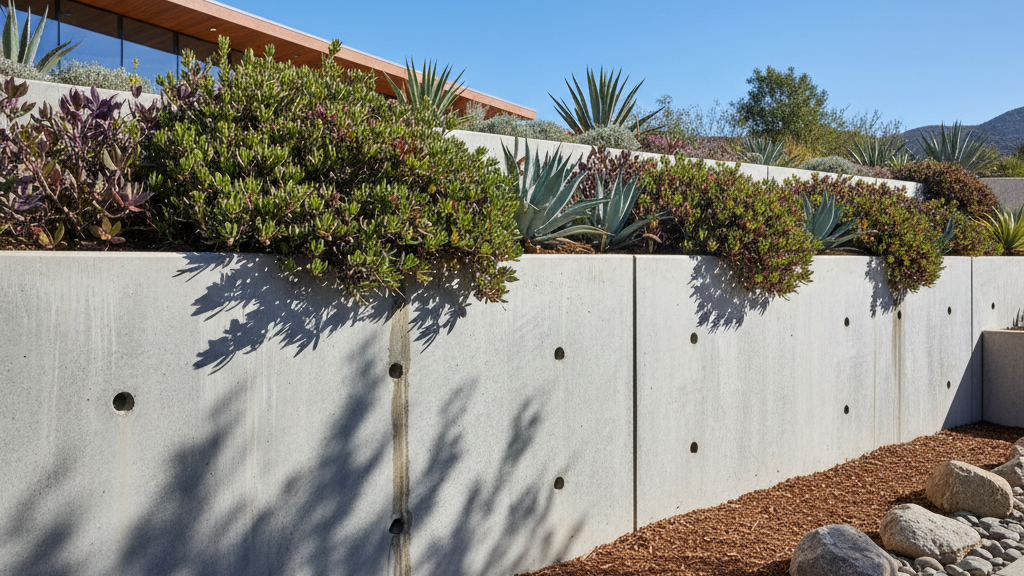 Retaining Wall with Proper Drainage