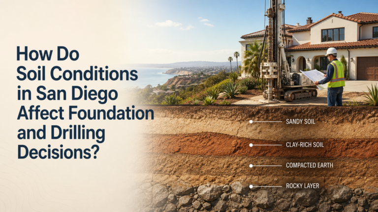 What Are San Diego Soil Conditions? How They Determine Foundation and Drilling Requirements