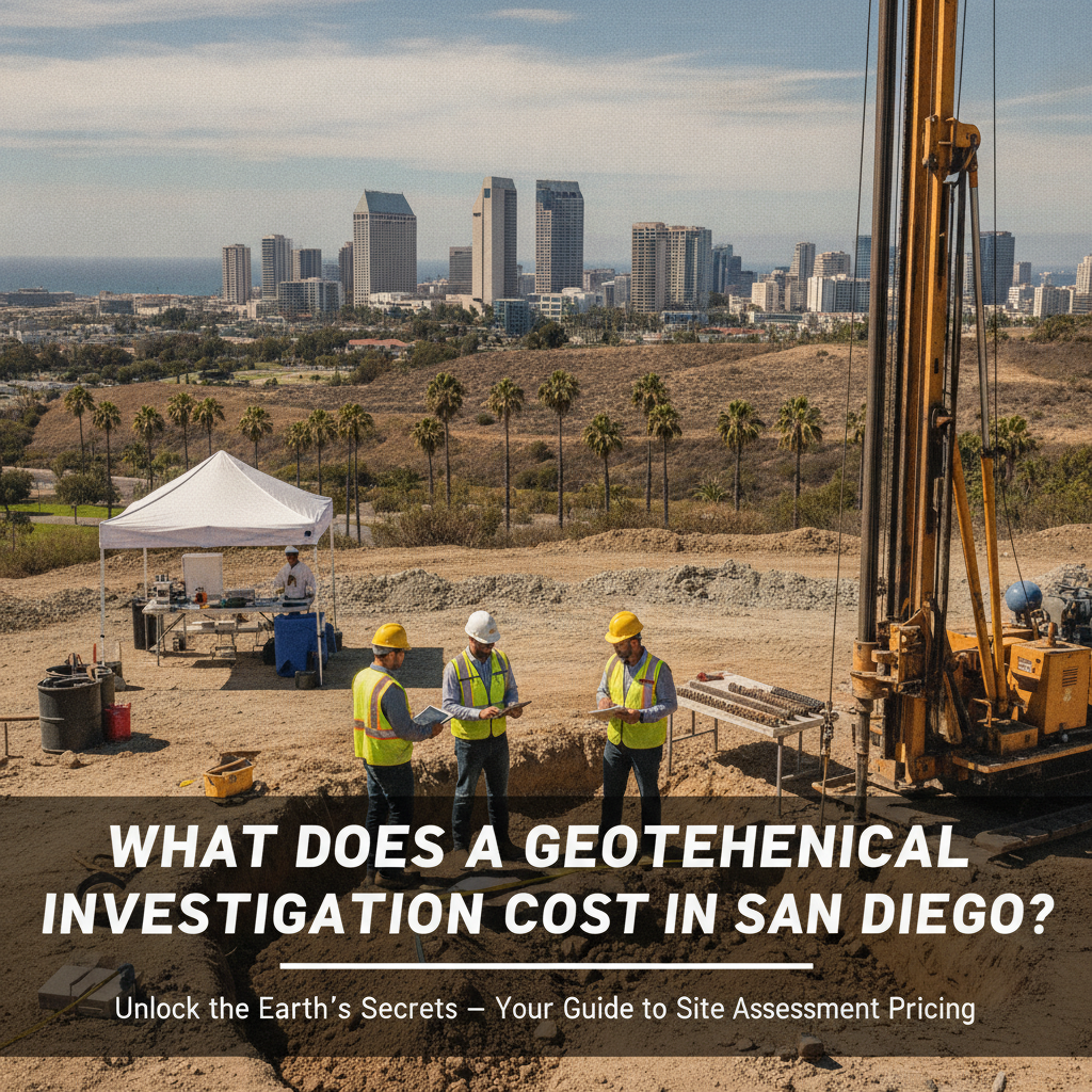 Professional illustration of What Does a Geotechnical Investigation Cost in San Diego?